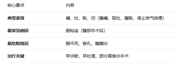 急性肠梗阻：当肠道“堵车”了