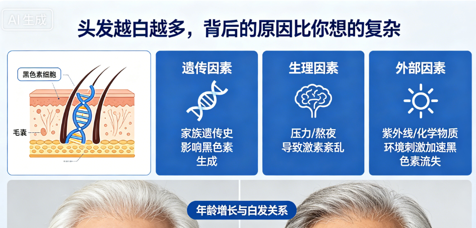 头发越白越多，背后的原因比你想的复杂