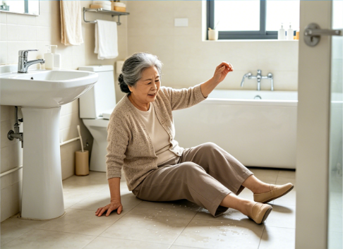 跌倒后怎样站起来？老年医学科教你“**起身五步法”